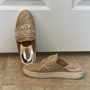 Badgley Mischka Embellished Sneaker Mule Size 7